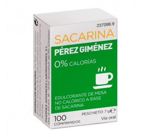 Sacarina perez gimenez (100 comprimidos)
