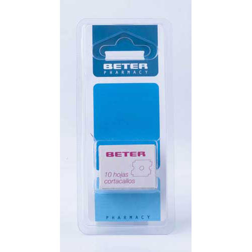 Cortacallos recambio cuchillas beter 10 hojas - beter