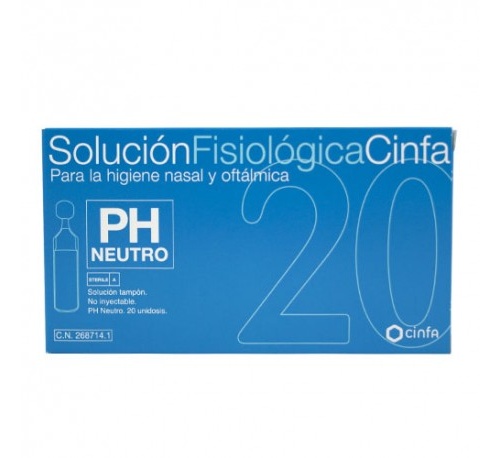Cinfa solucion fisiologica (monodosis 5 ml 20 u)