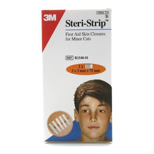 STERI STRIP - SUTURA CUTANEA ESTERIL (TIRA 102 MM  X 6 MM 10 TIRAS)