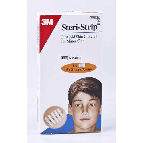 Steri strip - sutura cutanea esteril (tira  75 mm  x 3 mm  5 tiras)