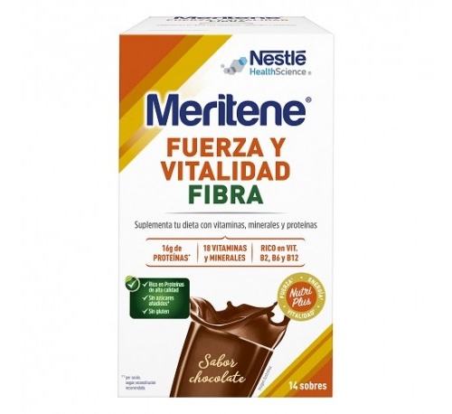 Meritene fibra (35 g 14 sobres chocolate)