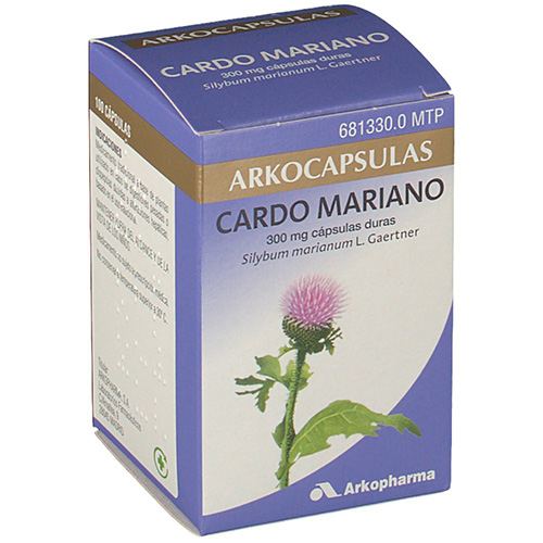 CARDO MARIANO ARKOPHARMA CÁPSULAS DURAS. , 100 cápsulas