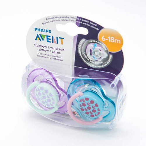 Chupete silicona - philips avent (6 - 18 m jardin 2 chupetes niños)