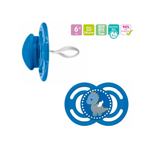 Chupete silicona fisiologico - mam perfect (+ 6 meses 1 unidad color azul)
