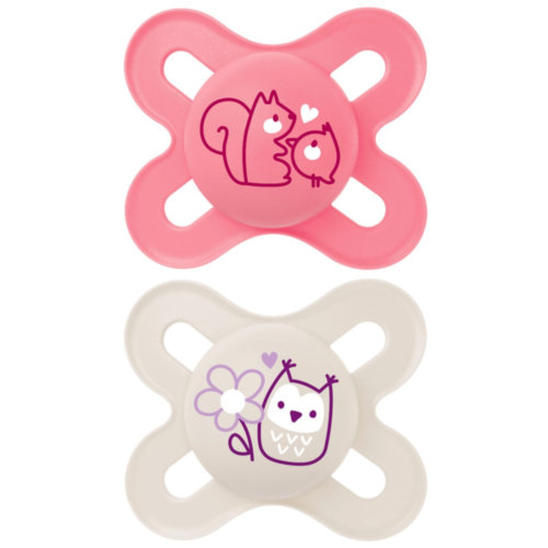 Chupete silicona - mam start pure (+0 meses 2 unidades color rosa)