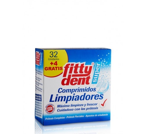 FITTYDENT SUPER COMP - LIMPIEZA PROTESIS DENTAL (32 + 4 COMPRIMIDOS)