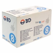 Aguja para plumas esteril bd 31 g (0.25 mm x 8 mm) 100 u