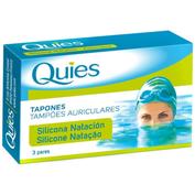 Quies Tapones para los Oídos de Silicona para Natación 6U