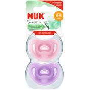 Nuk® Chupete Sensitive Silicona 0-6 meses 2u.