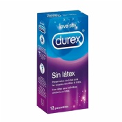 Durex sin latex - preservativos (12 u)