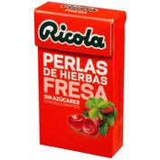 Ricola Perlas Fresa sin Azúcar 25g
