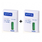 VITIS SEDA DENTAL CON FLUOR Y MENTA (50 M 2 U)