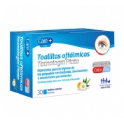 Care+ toallitas oftalmicas tecnologia plata  30 unidades