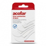 Aposito adhesivo resistente al agua - acofar (20 unidades color transparente surtidas)