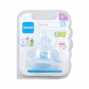 Tetina silicona - mam teat x (flujo extra rapido 6+m)