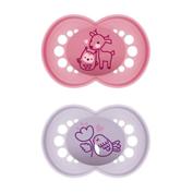 Chupete silicona - mam original pure (+6 meses 2 unidades color rosa)