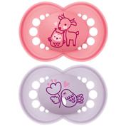 Chupete silicona - mam original pure (+16 meses 2 unidades color rosa)
