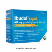 IBUDOL RAPID 400 mg GRANULADO PARA SOLUCION ORAL , 20 sobres
