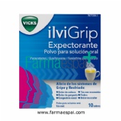 ILVIGRIP EXPECTORANTE  POLVO PARA SOLUCION ORAL, 10 sobres