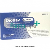 DIOFLAV 500 MG COMPRIMIDOS RECUBIERTOS CON PELICULA, 60 comprimidos