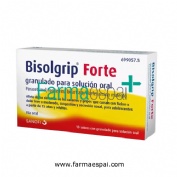 BISOLGRIP FORTE GRANULADO PARA SOLUCION ORAL , 10 sobres