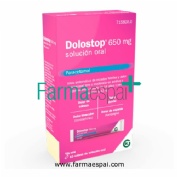 DOLOSTOP 650 MG SOLUCION ORAL, 10 sobres