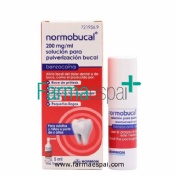NORMOBUCAL 200 MG/ML SOLUCION PARA PULVERIZACION BUCAL, 1 frasco de 5 ml
