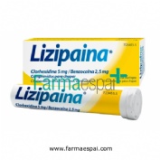 LIZIPAINA CLORHEXIDINA 5 MG/BENZOCAINA 2,5 MG COMPRIMIDOS PARA CHUPAR ,20 comprimidos