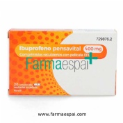 IBUPROFENO PENSAVITAL 400 MG COMPRIMIDOS RECUBIERTOS CON PELICULA EFG 20 comprimidos