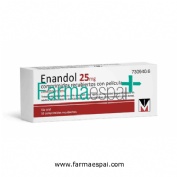 ENANDOL 25 mg COMPRIMIDOS RECUBIERTOS CON PELICULA, 10 comprimidos