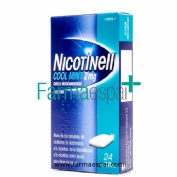 NICOTINELL COOL MINT 2 mg CHICLE MEDICAMENTOSO, 24 chicles