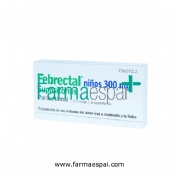 FEBRECTAL NIÑOS 300 MG SUPOSITORIOS , 6 supositorios