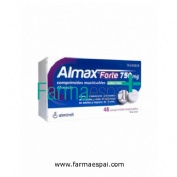 ALMAX FORTE 750 MG COMPRIMIDOS MASTICABLES SABOR MENTA, 48 comprimidos