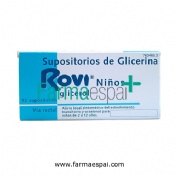SUPOSITORIOS DE GLICERINA ROVI NIÑOS, 12 supositorios