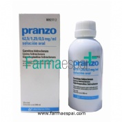 PRANZO 62,5 / 1,25 / 0,5 mg/ml SOLUCION ORAL, 1 frasco de 200 ml