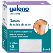 Galeno expert gasa esteril tejido sin tejer (50 unidades 10 cm x 10 cm)