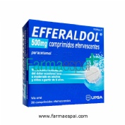 EFFERALDOL 500 mg COMPRIMIDOS EFERVESCENTES, 20 comprimidos