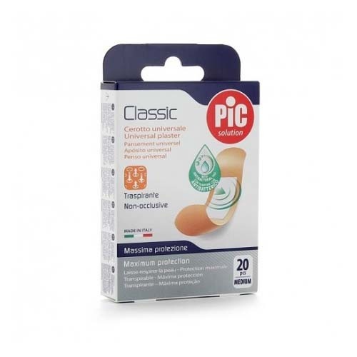 Pic classic con bactericida - aposito adhesivo (19x 77 mm 20 u)