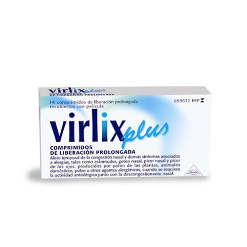 VIRLIX PLUS COMPRIMIDOS DE LIBERACION PROLONGADA  , 14 comprimidos