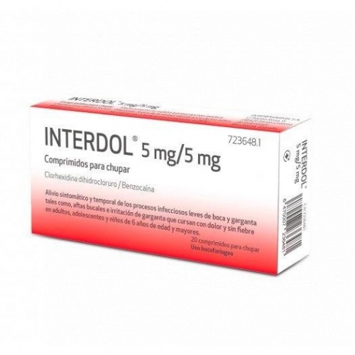 GARYDOL FORTE 5 MG/5 MG COMPRIMIDOS PARA CHUPAR , 20 comprimidos