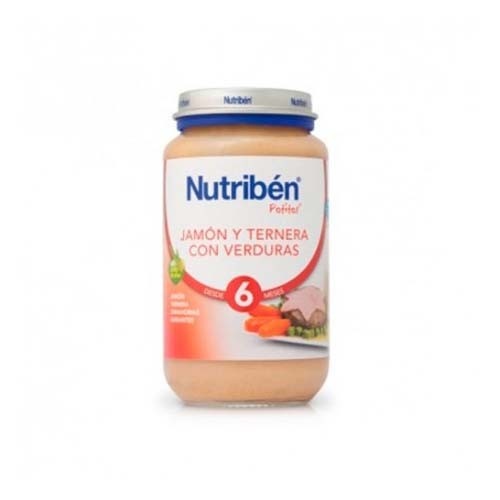 Nutriben jamon y ternera con menestra de verduras (1 potito 235 g)