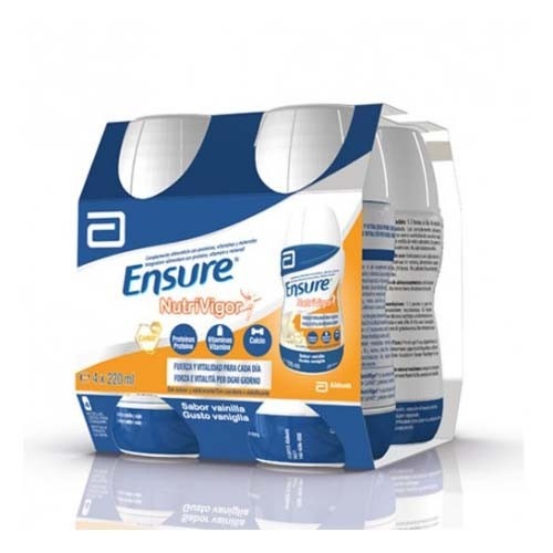 Ensure nutrivigor (4 botellas 220 ml sabor vainilla)