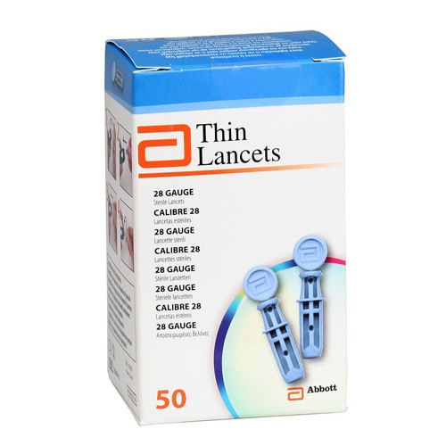 Lancetas abbot thin lancets c/50 u