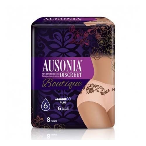 Absorbente incontinencia orina ligera - ausonia discreet boutique pants (8 unidades talla m)