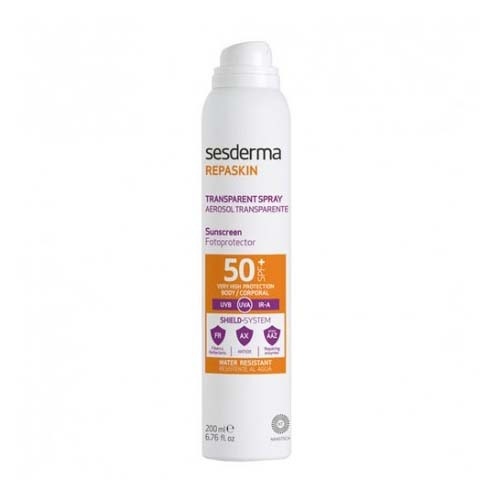 Repaskin aerosol transparente fotoprotector spf50+ (1 envase 200 ml)