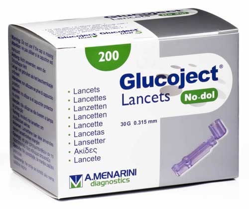 Glucoject (glucotip fine) 200 lancetas menar.