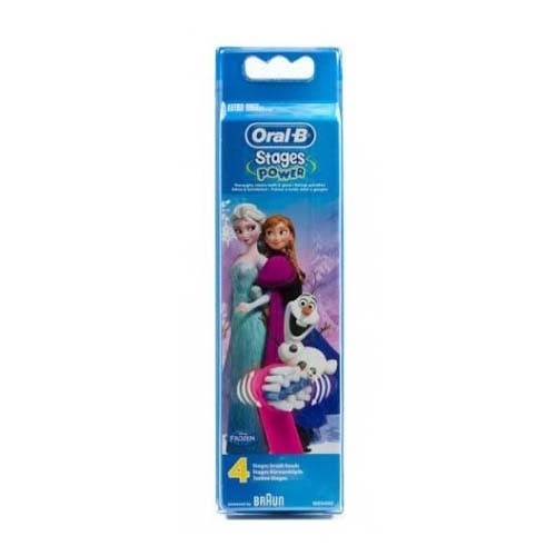 Cepillo dental electrico - oral-b kids frozen ii (+3 años suave cabezal repuesto 4 unidades)