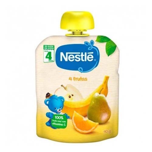 Nestle naturnes 4 frutas (1 envase 90 g)