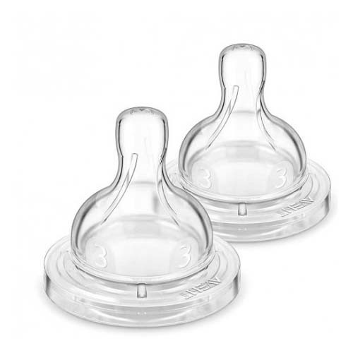 Tetina silicona flujo medio - avent philips (+ 3 m 2 tetinas)